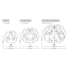 three diagrams showing the different parts of an object, and how they are arranged in order to