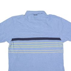 Item is in good used condition. >Size: M >Armpit To Armpit: 23" >Armpit To Cuff: 6" >Collar To Hem: 29" Blue Cotton Polo Collar Shirt, Blue Cotton Polo Shirt, Light Blue Cotton Polo Shirt, Light Blue Casual Cotton Polo Shirt, Casual Light Blue Cotton Polo Shirt, Striped Short, Wholesale Shoes, Beauty Bag, Cardigan Coat