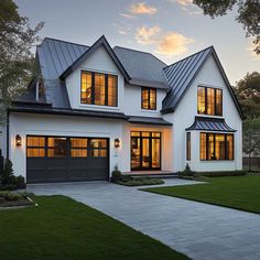 a large white house with lots of windows