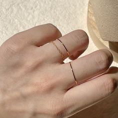 Finger Ring For Women, Ring Settings Types, Gold Color Ring, Trendy Ring, Knuckle Rings, Wedding Band Sets, Simple Fashion