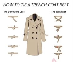 Trenchcoat Style, Trench Coat Outfits, Coat Belt, Belt Coat, Mode Tips, Trench Coat Outfit, Fashion Dictionary, Trench Coat Style, Belt Fashion