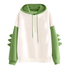 Dinosaur Hoodie - Kawaii Clothes ⋆ Kawaii Sale Hoodies For Teens, Dinosaur Hoodie, Winter Outfits Aesthetic, Pullover Mode, Women Sweaters Winter, Evening Dresses Plus Size, Hoodie Women, Thick Sweaters, Womens Turtleneck