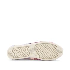 Your iconic go-to slip-on with vibrant, woven stripes to color your every day. Packed with comfortable features like cushy CloudBound™ outsoles and breathable OrthoLite® insoles, ideal for all-day wear. Make this must-have Alpargata shoe your staple pair. Each pair of this limited-edition Sunset Woven Stripe Alpargata is crafted using a multi-color textile pattern with a woven stripe detail. Expect your shoes to be delivered with eye-catching variation in the pattern as they were crafted. This v Striped Espadrilles, Textile Pattern, Recycled Rubber, Your Shoes, Matches Fashion, Textile Patterns, Pink Yellow, To Color, Espadrilles