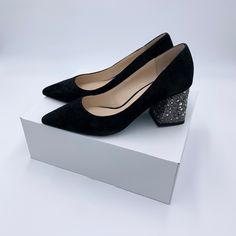 Size 8 Betsey Johnson Suede Pumps With Jeweled Heels. Brand New, Never Worn. No Original Box Jeweled Heels, Betsey Johnson Shoes, Suede Pumps, Betsey Johnson, Shoes Women Heels, Shoes Heels, Pumps, Brand New, Women Shoes