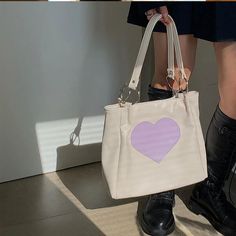 UAKISS - 2024 Y2k Aesthetic Luxury Design High-capacity Women Shoulder Bags Heart Patchwork Fashion Tote All Match Female Handbags 2024 Size:27*31*8CM Heart Patchwork, Ladies School Bag, Lady Shopping, Y2k Handbag, Canvas Lunch Bag, Daily Accessories, Women Crossbody Bag, Bag Boys, Handbag Women