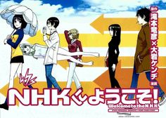 an anime poster with people walking around in the background and one man holding a woman's hand