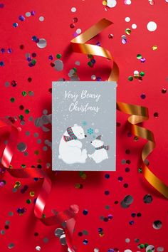 Send your Christmas greetings to all your friends, family or coworkers using this m inimalist card design featuring a mama bear and its cute cub in scarfs. Beary Christmas, Christmas Greeting Card, Holiday Greeting, Card A, Holiday Greeting Cards, Red Scarves, Christmas Greeting, Mama Bear, Holiday Greetings