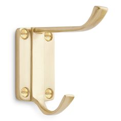 an image of a brass door handle on a white background with clipping for text