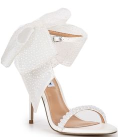 Shop for Steve Madden Benni Pearl Embellished Bow Back Dress Sandals at Dillard's. Visit Dillard's to find clothing, accessories, shoes, cosmetics & more. The Style of Your Life. Pearl Bow Heels, Steve Madden Pearl Heels, Steve Madden Wedding Heels, Chic Sandals With Satin Bow For Events, Summer Evening Heels With Detachable Bow, Spring Evening Heels With Detachable Bow, Summer Prom Sandals With Bow, Spring Prom Sandals With Satin Bow, Elegant Ankle Tie Wedding Sandals