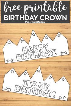 free printable birthday crown for kids to color