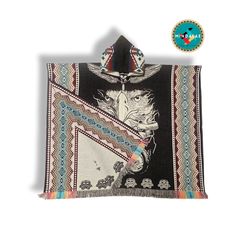 Discover these exquisite, hand-crafted alpaca ponchos, artisanally made by skilled Ecuadorian artisans in the Andes Mountains. Exuding unique designs and techniques, these unique wool ponchos are not only exquisite, but also provide optimal warmth during winter and fall. Our unisex ponchos are designed with a blend of acrylic and alpaca or sheep wool for a soft finish. Shop now and find the perfect alpaca poncho to stay cozy and fashionable all season long. ITEM DESCRIPTION In order to manufacture an affordable poncho, its fibers need to contain a mixture of acrylic and either alpaca or sheep wool. The poncho measurements are as follows: 48 inches in width and 38 inches in length (including the fringes). One size fits most. MATERIALS 80% Alpaca and 20% Acrylic. WASHING INSTRUCTION * Hand w Traditional Handmade Winter Cape, Handmade Alpaca Bohemian Poncho, Handmade Bohemian Alpaca Poncho, Bohemian Hooded Alpaca Poncho, Artisan Handwoven Winter Poncho, Handmade Alpaca Poncho For Winter, Artisan Winter Poncho For Festival, Handmade Black Poncho One Size, Handmade Black Poncho For Festivals