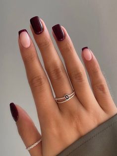 Gel Lak Nails, Trendy Dip Nails, Late Winter Nails, Autumn October, Fall Nail Trends, Valentine Nails