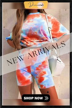 Fashion Tie-dyed Color Loose Casual Suit Casual Tie Dye Sets For Spring, Tie Dye Colors, Casual Suit, Tie Dyed, Apparel Accessories, Shop Now, Outfit Accessories, Clothes, Color