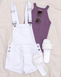 These white overalls can be paired with any tank or tee and look cute for a trip to the farmers market! White Denim Overalls, Country Market, Denim Overall Shorts, White Overalls, Denim Overalls Shorts, Denim Overalls, White Denim, Small Tops, Overall Shorts