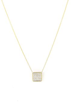 "JSVConcepts Fine Jewelry Square Charm Diamond Necklace, Wedding Necklace, Bridal Jewelry, Unique Diamond Necklace, Square Pendant Diamond Necklace, Gift for her ≫ Product Details ◈ Handmade / Handcrafted Fine Jewelry ◈ Diamond: 100% Natural Diamond ◈ Carat Weight: 0.23 Ct. (25pcs) ◈ Color: F-G ◈ Clarity: VS2-SI1 ◈ Cut: Brilliant Cut ◈ Charm Size: 9.5mm X 9.5 mm ◈ Charm Thickness: 1.40mm ◈ Metal: Solid 14K Gold (18K also available - Additional fees may apply) ◈ Gold Color: White gold, Rose gold, Gold Square Pendant Jewelry For Wedding, White Diamond Necklace With Square Pendant For Wedding, Wedding Jewelry Square Diamond Cut Pendant, Fine Jewelry Necklace With Pave Setting For Wedding, Wedding Necklaces With Pave Setting In Fine Jewelry Style, Fine Jewelry Square Pendant Necklace For Wedding, Square Pendant Necklace With Diamond Cut For Wedding, Fine Jewelry Wedding Square Pendant, Yellow Gold Pave Setting Necklace For Wedding