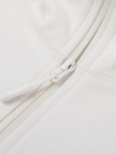 Details: White silhouette short sweatshirt Zipper stand-up collar, split alignment design, adding a clash of white lines Flat wrap stitch embroidery on the chest with exquisite details Invisible drawstring design at hem, freely adjustable Pair with Simple Casual Nine-Quarter Pants-White Materials & Care: Cotton 100% Hand wash | Dry clean Do not bleach Size & Fit: Model is 5'7", Bust 32, Waist 24, Hips 35, wearing a size S Item #: WM2SW01 White Long Sleeve Sweatshirt With Zipper Closure, White Half-zip Sweatshirt With Ribbed Cuffs, White Spring Track Jacket With Zipper, White Track Jacket With Zipper For Spring, White Track Jacket For Spring, White Half-zip Sweatshirt With Zipper Closure, White Funnel Neck Tops With Ribbed Cuffs, White Sporty Funnel Neck Top, Sporty White Funnel Neck Top