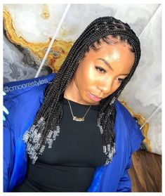 Braids Beads, Hairstyle Braided, Black Box Braids, Braids Men, Braids With Shaved Sides, Knotless Box Braids, Big Box Braids