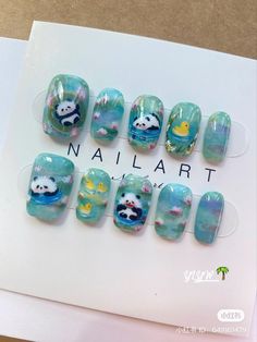 Xiaohongshu Nails, Idea Aesthetic, Nails Aesthetic, Really Cute Nails, Pretty Gel Nails, Cute Gel Nails, Kawaii Nails, Trendy Nail Design, Fabulous Nails