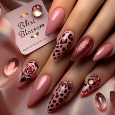 When you love my designs, please don't forget to follow my profile :) Cheetah Print Nail Art, Neutral Nails Acrylic, Mauve Nails, Nail Art Designs Images, August Nails, New Nail Art Design