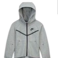 Nike Youth Girls' Tech Fleece Full-Zip Hoodie. New Tags Attached Size Medium Nike Girls Hoodie, Nike Sportswear Tech Fleece, Kids Sportswear, Nike Tech Fleece, Nike Tech, Nike Mens, Tech Fleece, Grey Nikes, Nike Kids