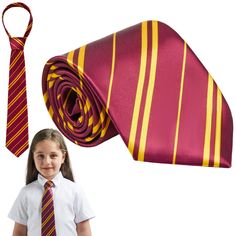 PRICES MAY VARY. Perfect Accessory. Our Halloween Wizard Tie measures approximately 60 inches long. Perfect choice for your Halloween costume or festive outfit. The size of tie is suitable for both children and adults. Unique Design. The Halloween tie features a red and yellow stripe pattern，which offers a spooky and stylish touch to your wizard or witch ensemble, making it perfect for Halloween parties, cosplay events, or magical adventures. Premium Quality. Made from high-quality polyester to Harry Potter Felt Ties, Halloween Dance Party, Wizard Costume, Dress Up Party, Halloween Dance, Onesie Costumes, Harry Potter Kids, Inflatable Costumes, Special Halloween