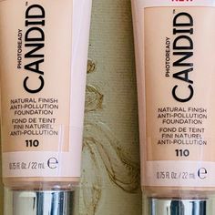 Anti Pollution Foundation Shade 110-Porcelain Photoready Candid Liquid 2 Included 0.75 Fl Oz. - 22 Ml. New, Never Used Revlon Makeup, Foundation Shade, Foundation Shades, Makeup Foundation, Revlon, Pollution, Womens Makeup, Foundation, Porcelain