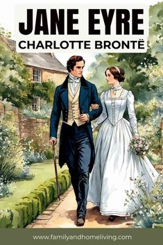 jane eyre and charlotte brontee are walking down the path to their wedding