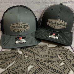 Premium Richardson 112 Hats with your custom text! Custom patch hats for your sports team, company, business, school, events, bachelor party, names, etc. We can also do your custom logo. Send us a message with an image of your logo and we will let you know if we can laser engrave it for you.  HOW TO ORDER - 1. Select your hat color. 2. Enter Custom Text in "Add your Personalization" Box 3. Add to Cart, Select Quantity and place your order!   We offer the best patch hats in the business, PERIOD! Cheap Letter Print Hats As Gifts, Cheap Collegiate Hats For Sports Events, Cheap Snapback Hat With Letter Print For Sports Events, Patch Hats, Custom Patch, Branson Missouri, Party Names, Personalized Baseballs, Hat Ideas