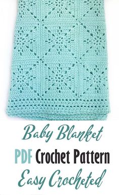 the baby blanket crochet pattern is easy to make