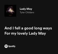 lady may and i fell a good long ways for my lovely lady may