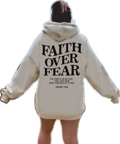 Sweatshirt Aesthetic, Clothes Trendy, Hoodie Aesthetic, Aesthetic Hoodie, Fear Of The Lord, Christian Sweatshirt, Faith Over Fear, Day Of My Life, Cool Sweaters