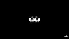 a black background with the words parental advisory on it