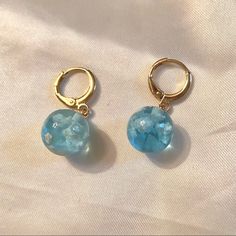 Blue Cloud Dangle Earrings Brand New, Never Been Worn!