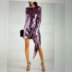 Gorgeous Brand New Sequin Dress. Perfect For The Holidays Or Any Special Occasion. It’s A Uk 10 Or Us 6. Purple Sheath Dress For Night Out, Purple Sheath Midi Dress For Party, Purple Sheath Evening Dress, Sequin Sheath Dress For Date Night, Purple Midi Dress For Formal Party Season, Sequined Sheath Evening Dress, Formal Sequined Midi Mini Dress, Formal Sequined Midi Length Mini Dress, Glamorous Purple Dresses