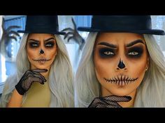 Maquillaje Halloween Infantil, Calavera Makeup, Skull Face Makeup, Para Sf, Skull Makeup Tutorial, Diy Skulls, Skull Face, Halloween Makeup Looks