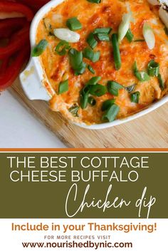 THE BEST COTTAGE CHEESE BUFFALO CHICKEN DIP recipe Cottage Cheese Buffalo Chicken, Buffalo Dip Recipe, Recipes Autumn, Healthy Buffalo Chicken Dip, Dip Ideas, Buffalo Chicken Dip Recipe