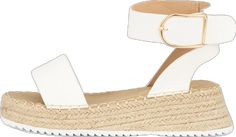 White Round Toe Wedge Sandals For Beach Season, White Closed Toe Sandals For Beach Season, White Round Toe Wedge Sandals For Vacation, White Open Toe Wedge Sandals For Beach Season, White Wedge Sandals For Beach Vacation, White Round Toe Wedge Sandals For Beach, White Wedge Heel Sandals For Beach Season, White Wedge Sandals For Beach Season, White Closed Toe Espadrilles For Summer