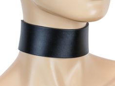 1 3/4" Wide Plain Genuine Black Leather Choker Collar Necklace Roller Buckle Leather Choker Collars, Black Leather Choker, Black Leather Necklace, Day Collar, Choker Collar Necklace, Leather Chokers, Black Choker, Choker Collar, Personal Space