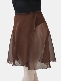 The MP339 brown wrap dance long skirt is perfect for use during your rehearsals or ballet classes. Designed to complement any dancer beautifully, this ballet skirt is made of Chiffon, a sheer fabric that drapes elegantly on the body. Product Details One Size Front length: 45cm / 17.72 in Back length: 50cm / 19.69 in Wrap skirt Press button not sewn, to be sewn based on your measurements Material: Chiffon Handmade ballet skirt Made in Italy For the best care, we recommend handwashing it in cold water and allowing it to air dry. About Atelier della Danza MP's Skirts Our skirts are handcrafted using high-quality Italian fabrics. They are available in four materials: georgette, chiffon, mesh, or jersey, and come in various lengths. Explore our complete collection of both long and short skirts.