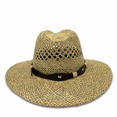 Shape: Panama Hat, Indiana StyleMaterial: SeagrassSize: Small, Medium, Large & XLBrim: 3.25”Color: GreenDetail: "Band" (Toquilla)Hat Care: Always handle your hat by the top. Do not place hat with brim on the surface, it will cause it to flatten the brim. Always Brim turned up.To dust off, use a soft brush.To remove stains, wipe with a cloth, then let it dry naturally with the brim turned up.Steam it to shape if necessary.Misshapen flat brim straw hats can be shaped carefully with a lukewarm Gold Straw Hat With Flat Brim, Gold Straw Brimmed Hat, Gold Brimmed Straw Hat, Adjustable Gold Panama Hat With Wide Brim, Gold Straw Hat With Curved Brim For Vacation, Gold Curved Brim Straw Hat For Vacation, Gold Flat Brim Hat Bands For Summer, Gold Hat Bands With Flat Brim For Summer, Gold Adjustable Fedora Panama Hat