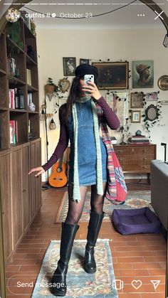 40 Degree Weather Outfit, Funky Fall Fashion, Cold Rainy Day Outfit, Whimsigoth Aesthetic, Outfit Ideas 2024, Autumn School Outfit, Fall Outfit Ideas, Aesthetic Fall