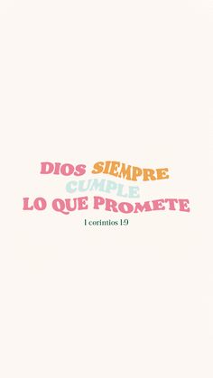 a book cover with the words dios sempre cumbles lo que promete