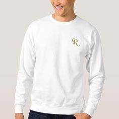 Create Mens Custom Embroidered Monogram Sweatshirt Monogram Sweatshirt, Embroidered Initials, Embroidered Monogram, Stylish Kids, Custom Monogram, Mens Fashion Shoes, Embroidered Sweatshirts, Mens Sweatshirts Hoodie, Monogram Letters