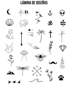 an image of some tattoos on a white background