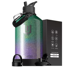 the urban water bottle is designed to look like it's made out of glitter