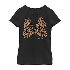 Your little or big girl will love this ultra-chic Minnie Mouse inspired graphic t-shirt. Made from soft cotton-knit with a crew neckline, this short-sleeve tee features a large leopard-print Minnie Mouse bow graphic. Character: Minnie MouseClosure Type: Pullover HeadFit: Slim FitNeckline: Crew NeckSleeve Length: Short SleeveFiber Content: 100% CottonFabric Description: KnitCare: Tumble Dry, Machine WashCountry of Origin: Imported Leopard Print Bow, Minnie Mouse Bow, Minnie Mouse Girl, Mickey Mouse And Friends, Mickey Minnie Mouse, Large Shirts, Girls Tees, Mickey Minnie, Disney Girls