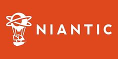 an orange background with the words nantic written in large white letters on top of it