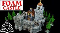 an image of a castle made out of legos with the words foam castle on it