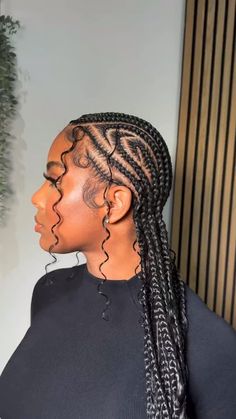 Alice Keys Braids With Curls, Straight Back Boho Cornrows, Boho Straight Backs, June Hairstyles, Alisha Keys Braids, Braids To The Scalp, Gana Braids, Boho Cornrows, Trending Cornrows