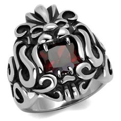 Mens Lion Ruby Ring Anillo Para Hombre y Ninos Kids Stainless Steel Ring Find all types of jewelry on our shop such as rings, bracelets, watches, necklaces, chains, pendants, earrings in all shapes and colors! Find the perfect gifts for your husband, wife, boyfriend, girlfriend, family and friends at Jewelry Store by Erik Rayo! Biker Rings Mens, Mens Rings For Sale, Cool Rings For Men, Mens Stainless Steel Rings, Lion Ring, Biker Rings, Luxe Jewelry, Stainless Steel Ring, Garnet Stone